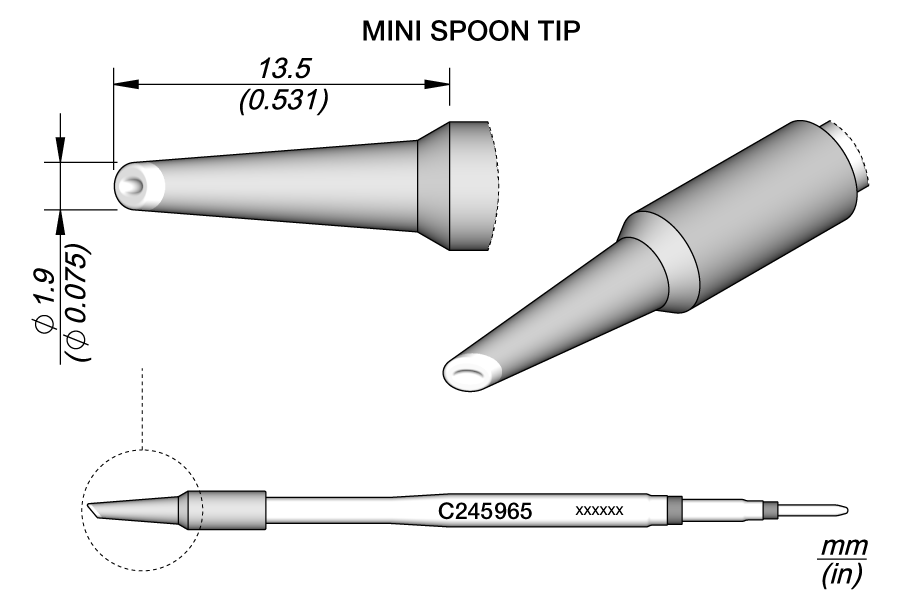 C245965 - Cartridge Mini Spoon Ø 1.9
